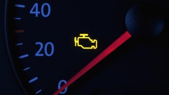A check engine light