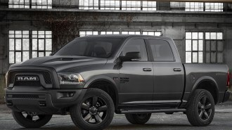 2021 Ram 1500 Classic Warlock in black in a building