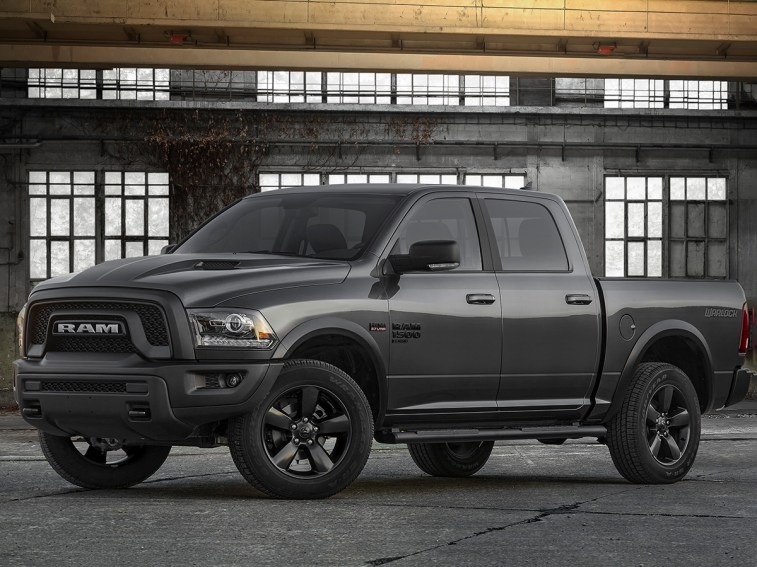 2021 Ram 1500 Classic Warlock in black in a building