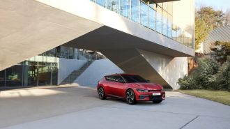 2022 Kia Ev6 in red
