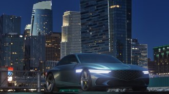 Genesis X Concept Front Three Quarter Night