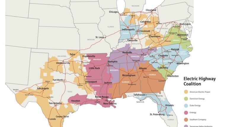 Electric Highway Coalition Charging Network