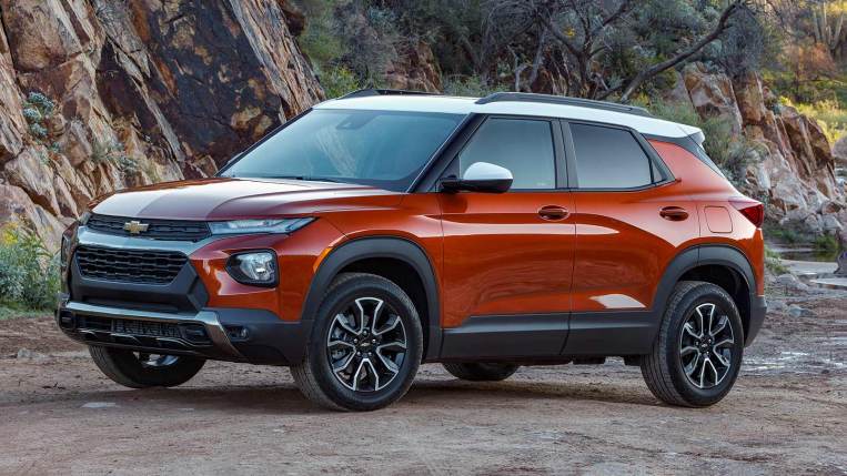 2022 Chevrolet Trailblazer ACTIV in Orange.