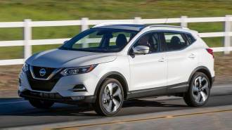 2022 Nissan Rogue Sport in white.