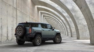 2024 GMC Hummer SUV Rear Three Quarter