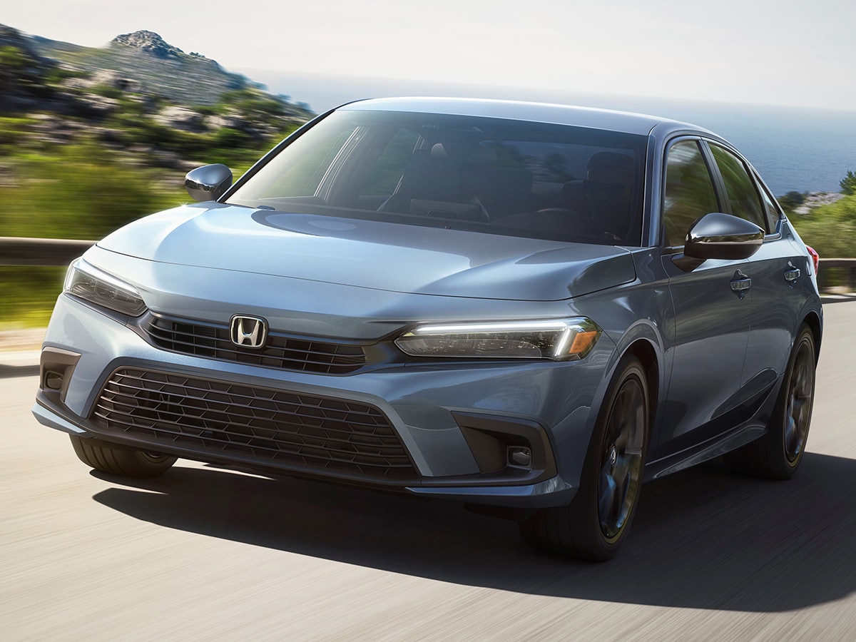 2022 Honda Civic Touring Front Driver Side in Blue
