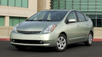 2009 Toyota Prius in green.
