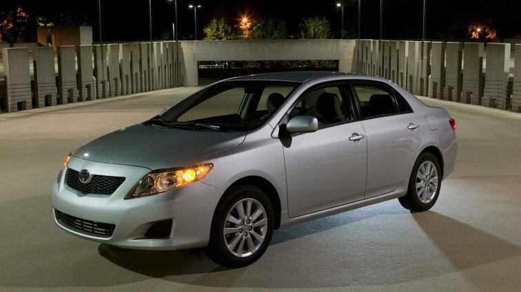 2010 Toyota Corolla in silver.
