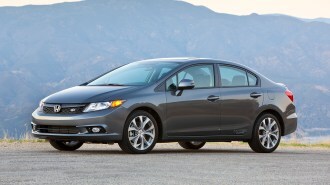 2012 Honda Civic in charcoal.