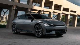 2022 Kia EV6 near building