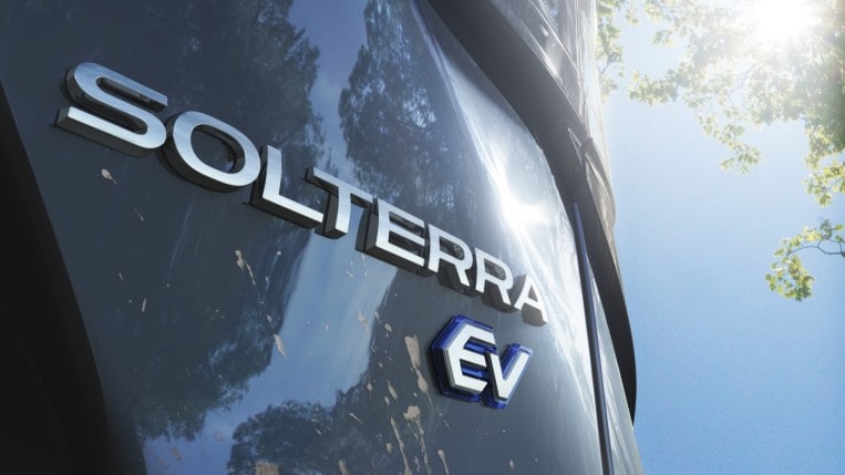 2023 Subaru Solterra Teaser Badge