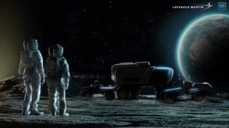 An artist's impression of the Lockheed Martin/GM Lunar Terrain Vehicle proposal