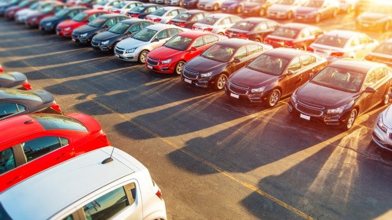 Dealership car lot