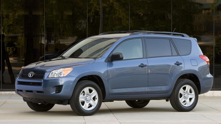 2012 Toyota RAV4 in blue.