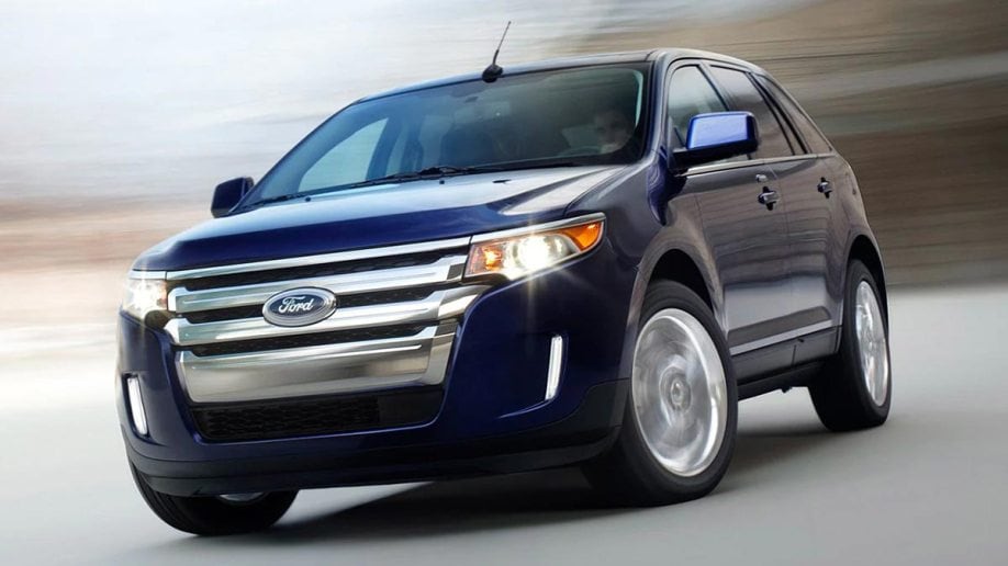 2013 Ford Edge in blue.