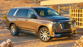 2021 Cadillac Escalade ESV in the desert