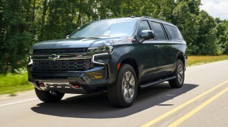 2021 Chevrolet Suburban Z71 driving on the highway