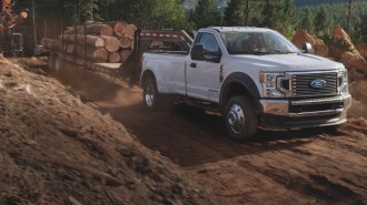 2021 Ford Super Duty Dually Towing Front Three Quarter