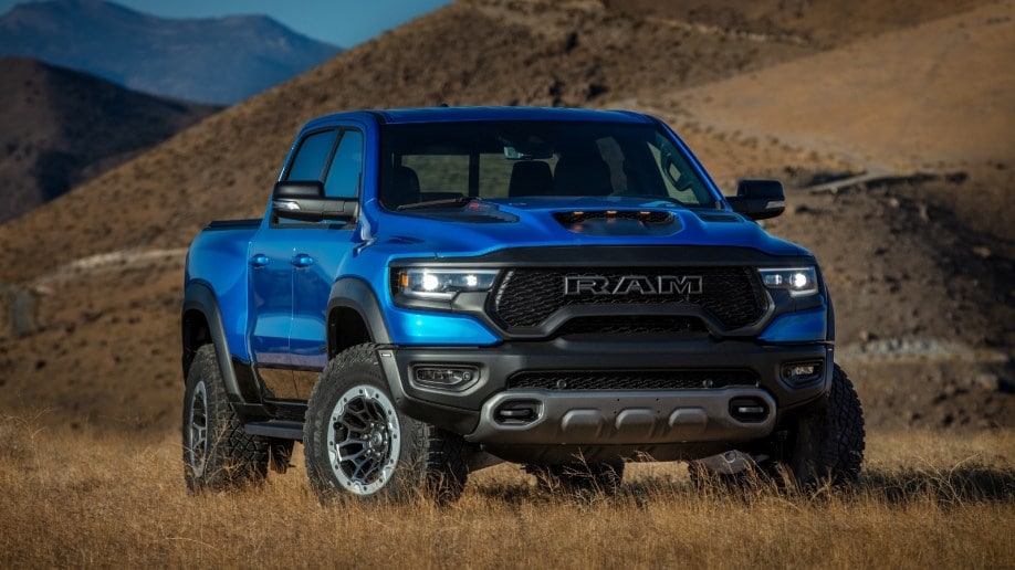 2021 Ram 1500 TRX in blue