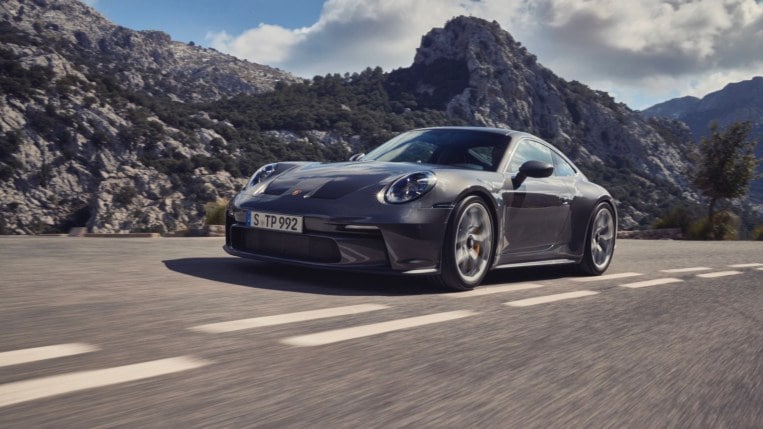 2022 Porsche 911 GT3 Touring Driving Front Three Quarter