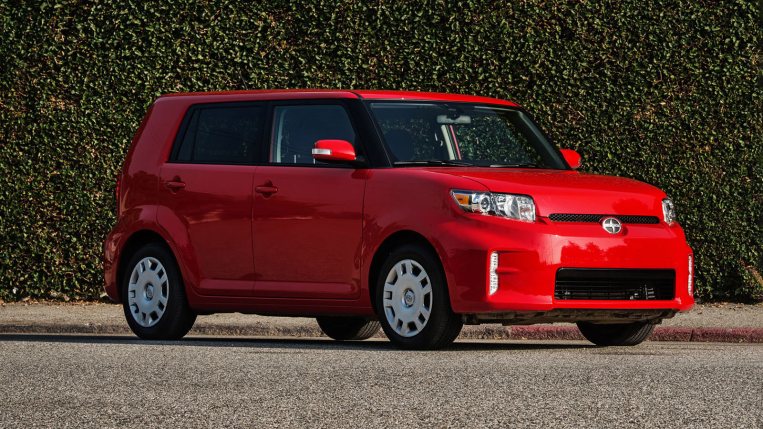 2013 Scion xB in red.