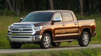 2015 Toyota Tundra in brown.