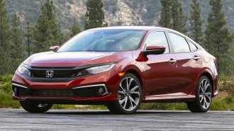 2021 Honda Civic Sedan in red