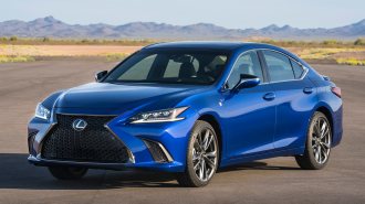 2021 Lexus ES in blue