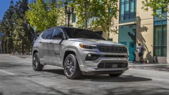 2022 Jeep Compass Driving Front Three Quarter