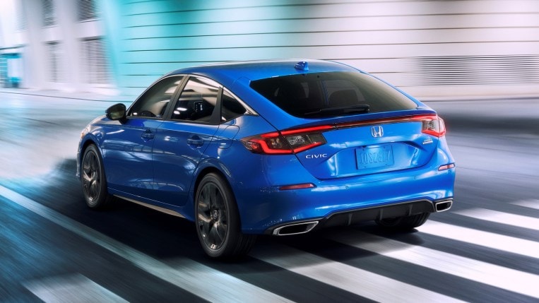2022 Honda Civic Hatchback driving rear