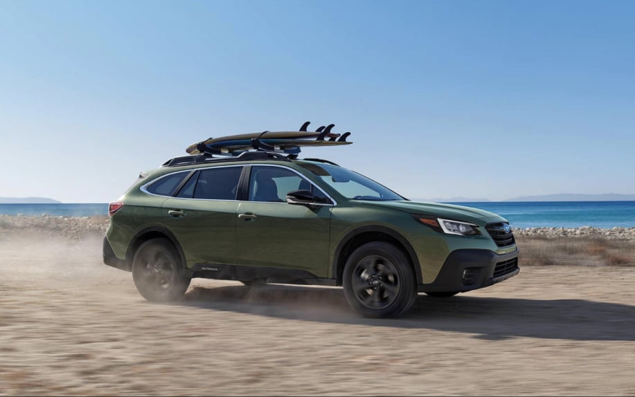 2022 Subaru Outback at beach