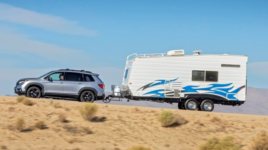 2021 Honda Passport towing trailer