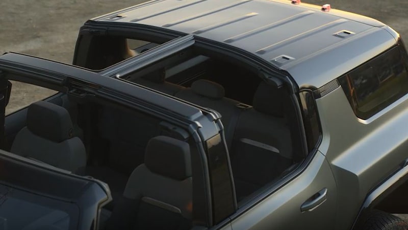 GMC Hummer EV SUV Infinity Roof.