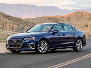 2021 Audi A4 in blue.