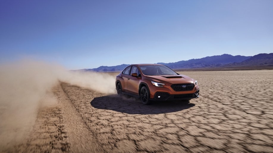 The 2022 Subaru WRX in desert testing