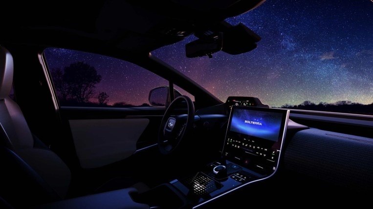 Subaru Solterra Teaser Interior