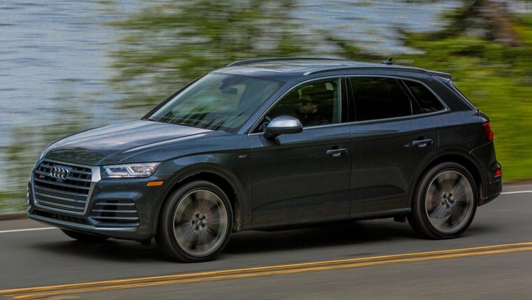 2018 Audi SQ5 in blue.