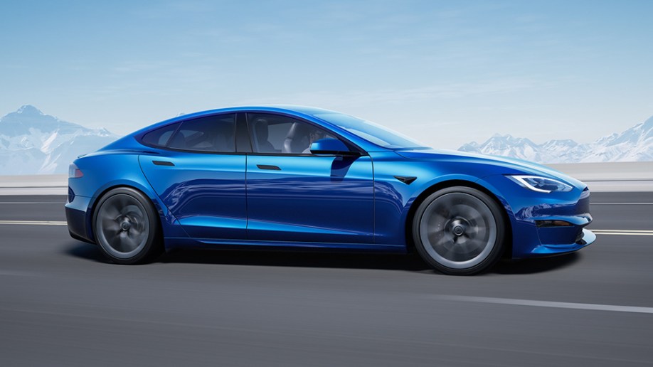 2021 Tesla Model S driving