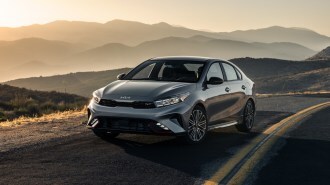 2022 Kia Forte Driving Front Three Quarter