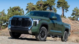 2022 Toyota Tundra Front 3qtr Uphill