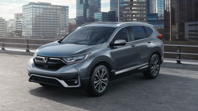 2022 Honda CR-V Touring in charcoal gray.