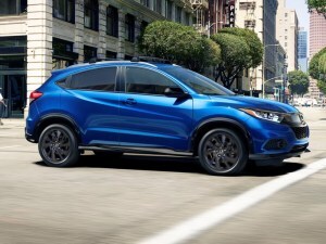 2022 Honda HR-V in blue.