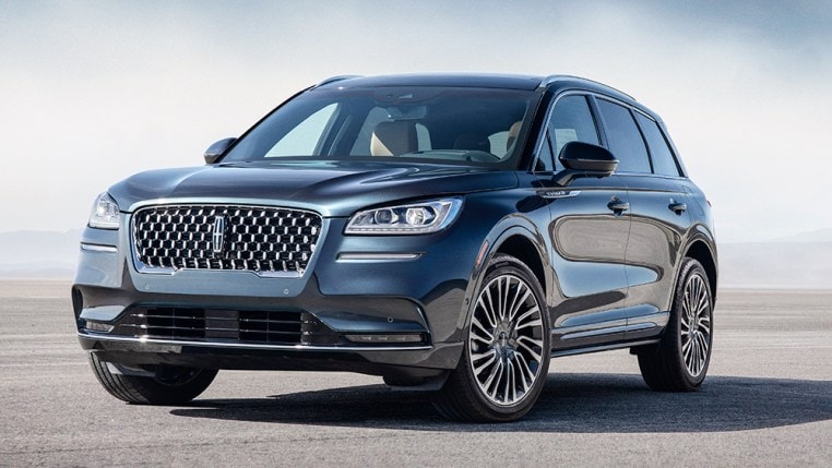 2022 Lincoln Corsair in blue.