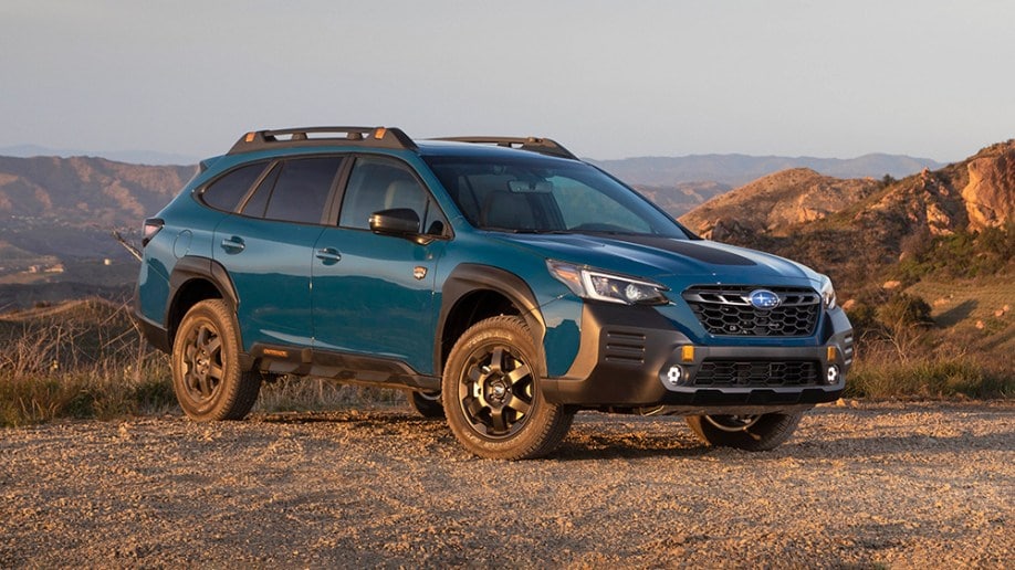 2022 Subaru Outback Wilderness in blue.