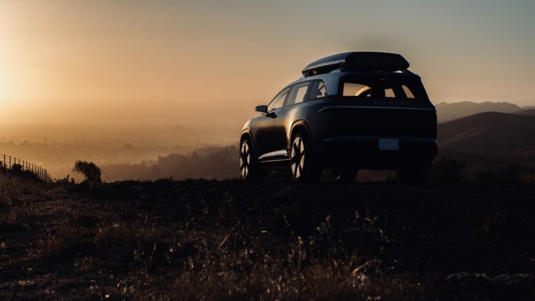 2023 Lucid Gravity Teaser Rear Three Quarter