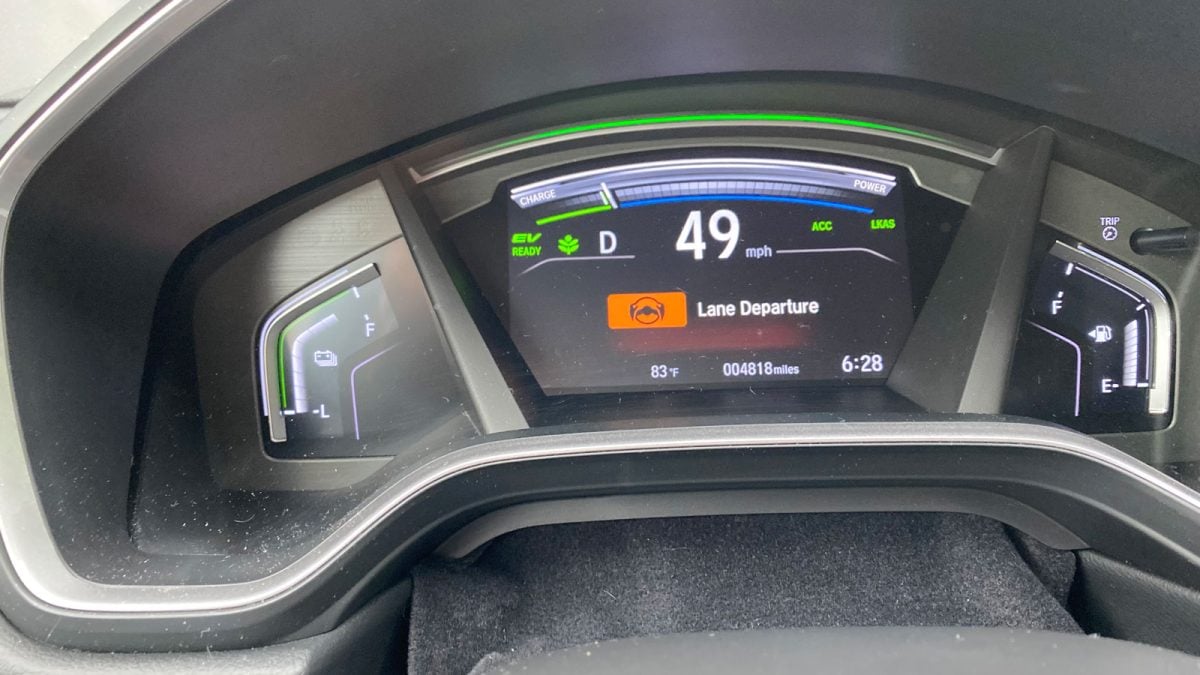 lane departure in 2021 Honda CR-V Touring Hybrid