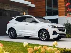 2022 Buick Encore GX in white.