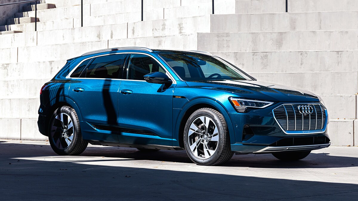2022 Audi e-tron in turqoise.
