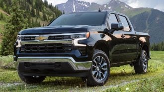 2022 Chevrolet Silverado 1500 in black.