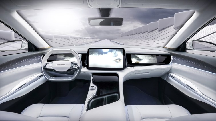 The interior of the Chrysler Airflow concept